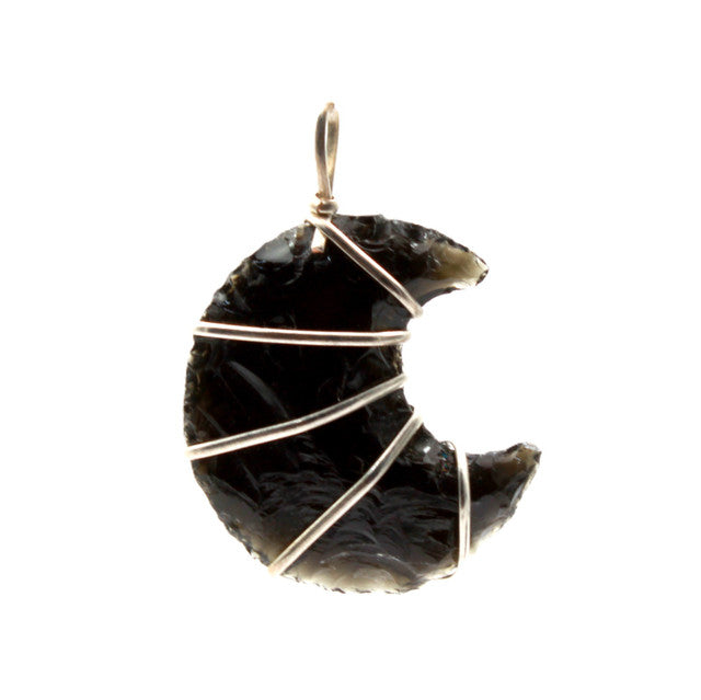 Mystical Crescent Moon Crystal Necklace